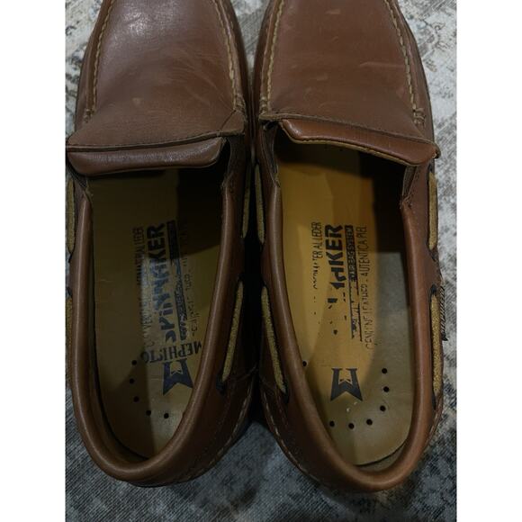 Mephisto Spinnaker Leather Air Relax Loafer Boat Deck Shoes Brown Men’s Size 8.5 main image 5